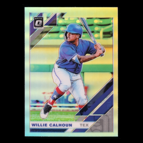 Willie Calhoun 2019 Donruss Optic Holo Rangers