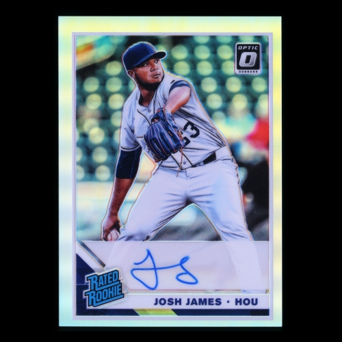 Josh James RC RR 2019 Donruss Optic Rated Rookies Signatures Holo Rookie Astros