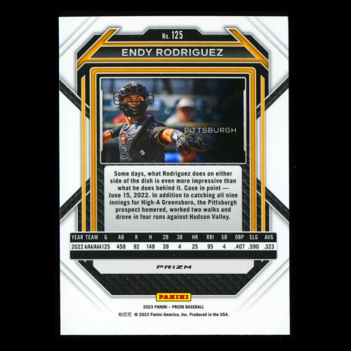 Endy Rodriguez 2023 Panini Prizm Silver Pirates