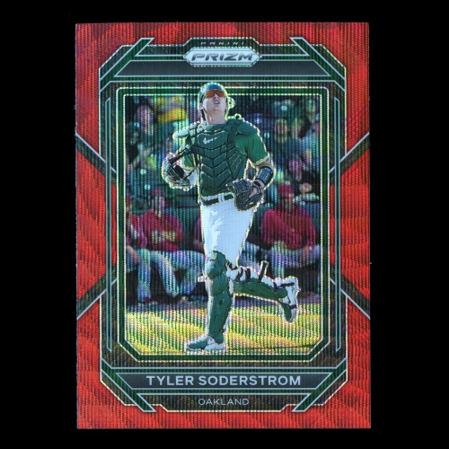 Tyler Soderstrom 2023 Panini Prizm Red Wave Athletics