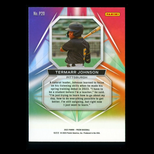 Termarr Johnson 2023 Panini Prizm Prizmatic Pirates