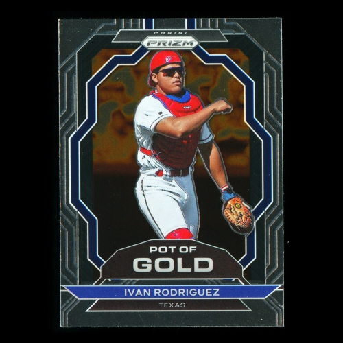 Ivan Rodriguez 2023 Panini Prizm Pot of Gold Rangers
