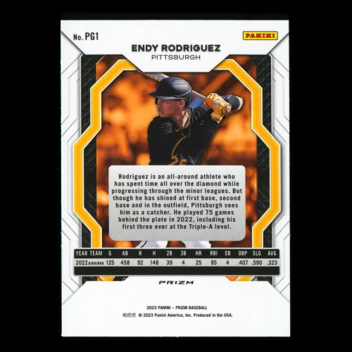 Endy Rodriguez 2023 Panini Prizm Pot of Gold Silver Pirates