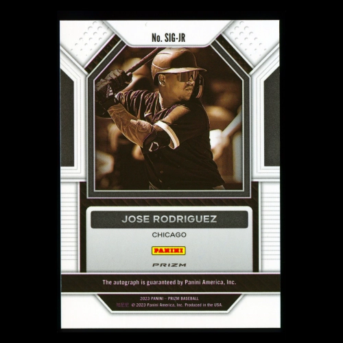 Jose Rodriguez 2023 Panini Prizm Red Wave Signatures White Sox