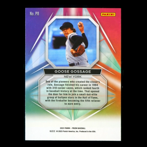 Goose Gossage 2023 Panini Prizm Prizmatic Yankees
