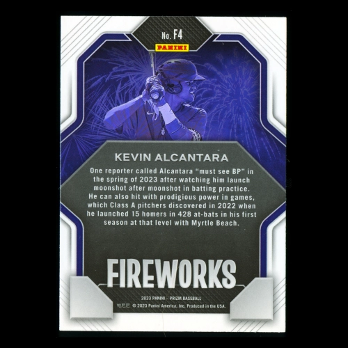 Kevin Alcantara 2023 Panini Prizm Fireworks Cubs