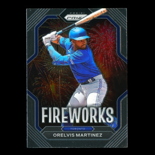 Orelvis Martinez 2023 Panini Prizm Fireworks Blue Jays