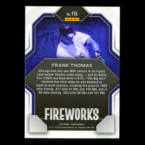Frank Thomas 2023 Panini Prizm Fireworks White Sox