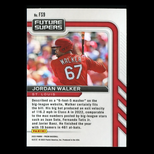 Jordan Walker 2023 Panini Prizm Future Supers Cardinals
