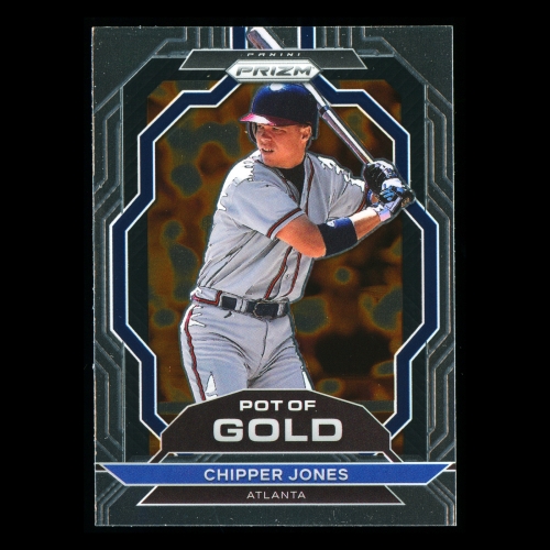 Chipper Jones 2023 Panini Prizm Pot of Gold Braves