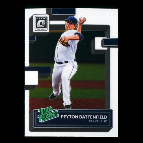 Peyton Battenfield RR 2022 Donruss Optic Rated Prospects Indians