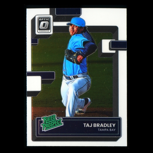 Taj Bradley RR 2022 Donruss Optic Rated Prospects Rays