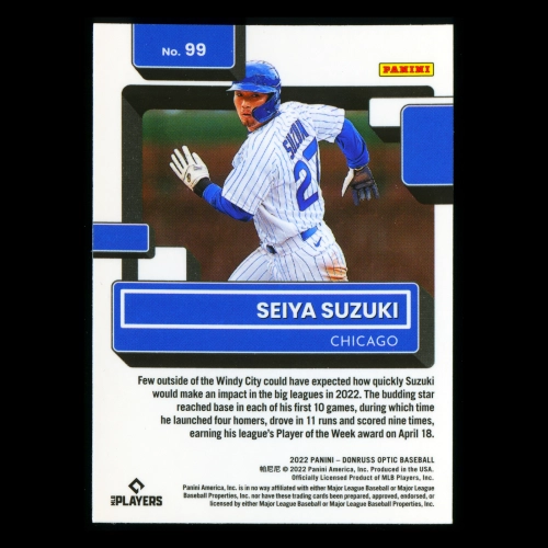 Seiya Suzuki RR RC 2022 Donruss Optic Rated Rookie Cubs
