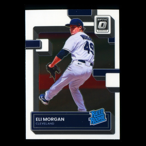 Eli Morgan RR RC 2022 Donruss Optic Rated Rookie Guardians