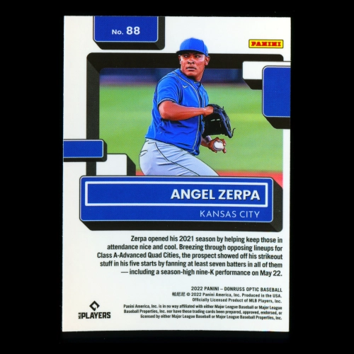 Angel Zerpa RR RC 2022 Donruss Optic Rated Rookie Royals