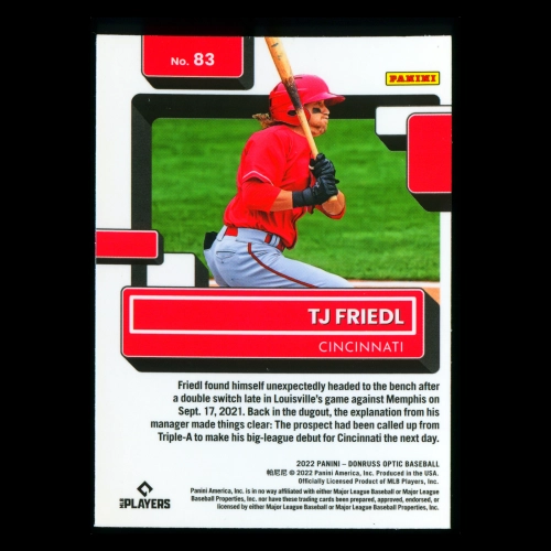 TJ Friedl RR RC 2022 Donruss Optic Rated Rookie Reds