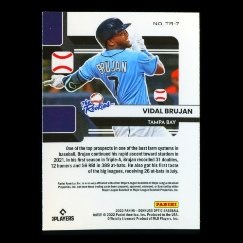 Vidal Brujan 2022 Donruss Optic The Rookies Rays
