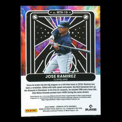 Jose Ramirez 2022 Donruss Optic Mythical Guardians