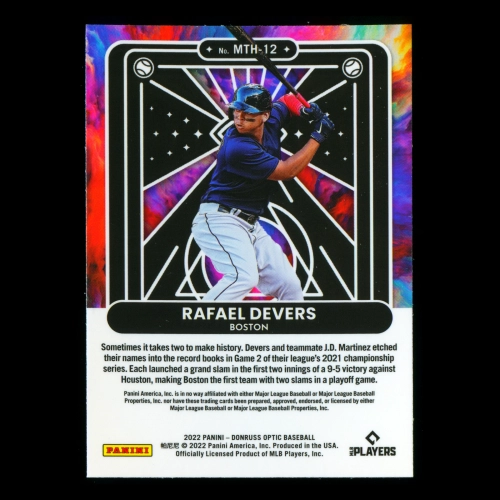 Rafael Devers 2022 Donruss Optic Mythical Red Sox