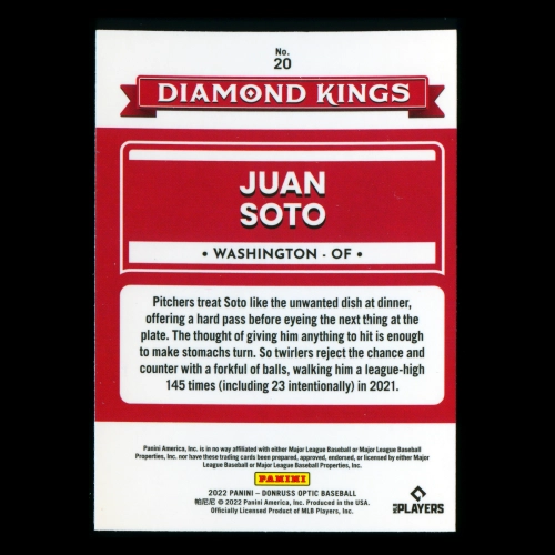Juan Soto 2022 Donruss Optic Diamond Kings Nationals | Padres
