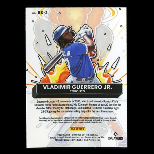 Vladimir Guerrero Jr. 2022 Donruss Optic Bomb Squad Blue Jays