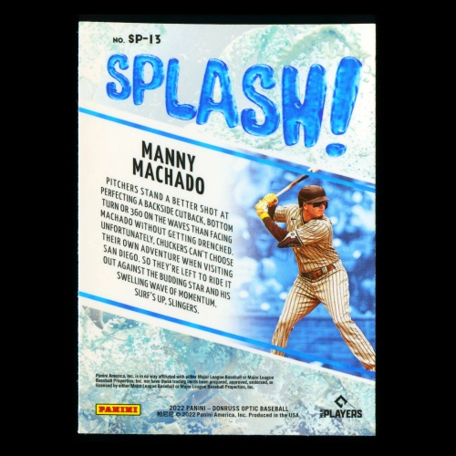 Manny Machado 2022 Donruss Optic Splash Padres