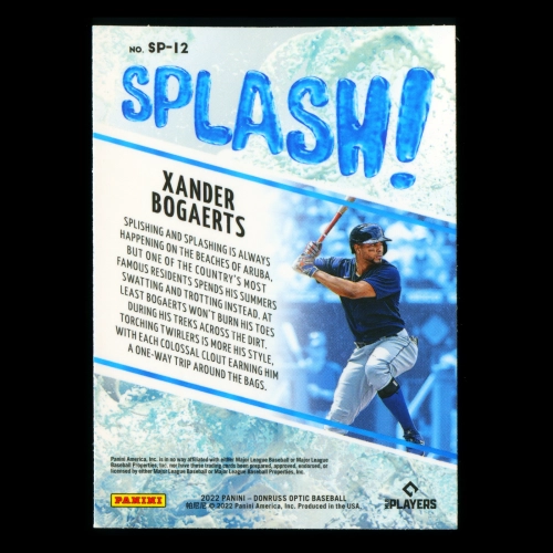 Xander Bogaerts 2022 Donruss Optic Splash Red Sox