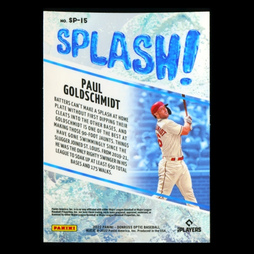 Paul Goldschmidt 2022 Donruss Optic Splash Cardinals