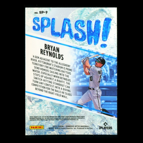 Bryan Reynolds 2022 Donruss Optic Splash Pirates