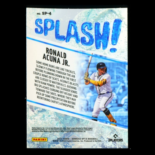 Ronald Acuna Jr. 2022 Donruss Optic Splash Braves
