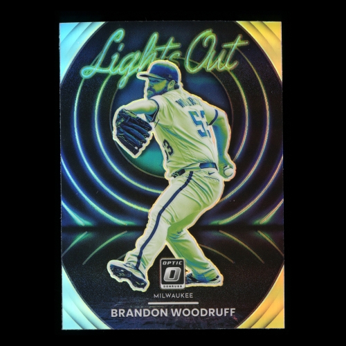 Brandon Woodruff 2022 Donruss Optic Lights Out Brewers