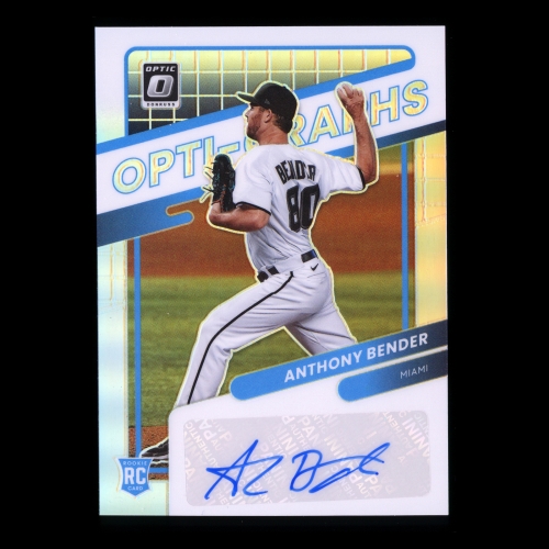 Anthony Bender 2022 Donruss Optic Optigraphs Holo Marlins 
