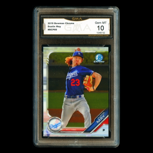 Dustin May 2019 Bowman Chrome Prospects Dodgers #80 Gem MT 10