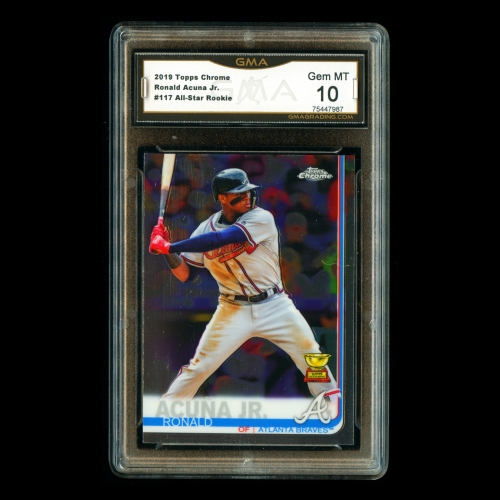 Ronald Acuna Jr. 2019 Topps Chrome All-Star Rookie Braves #117 Gem MT 10