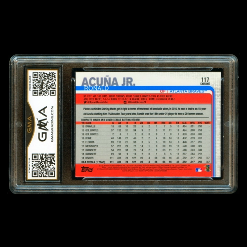 Ronald Acuna Jr. 2019 Topps Chrome All-Star Rookie Braves #117 Gem MT 10