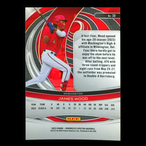 James Wood 2023 Panini Chronicles Spectra Nationals