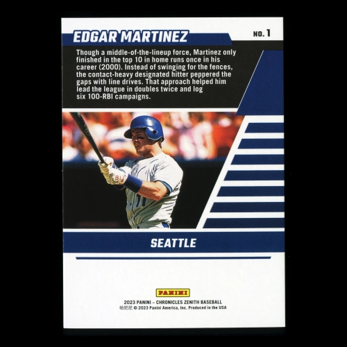 Edgar Martinez 2023 Panini Chronicles Zenith Mariners