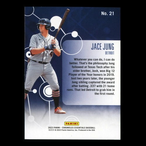 Jace Jung 2023 Panini Chronicles Essentials Tigers