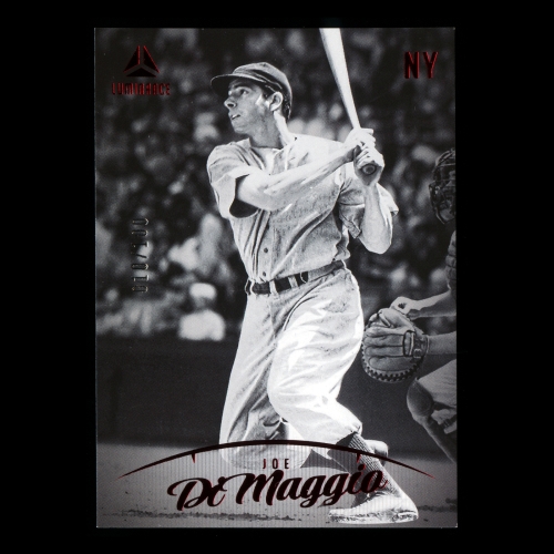 Joe DiMaggio 2023 Panini Chronicles Luminance Red Yankees 010/100