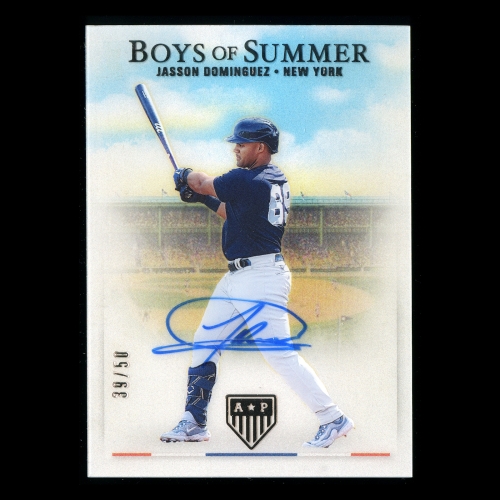 Jasson Dominguez 2023 Panini Chronicles America's Pastime Boys of Summer Autographs Yankees 39/50