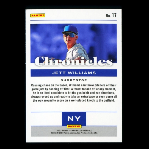 Jett Williams 2023 Panini Chronicles Mets