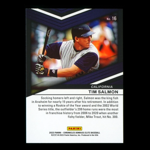 Tim Salmon 2023 Panini Chronicles Elite Angels