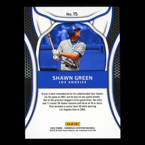 Shawn Green 2023 Panini Chronicles Certified Dodgers