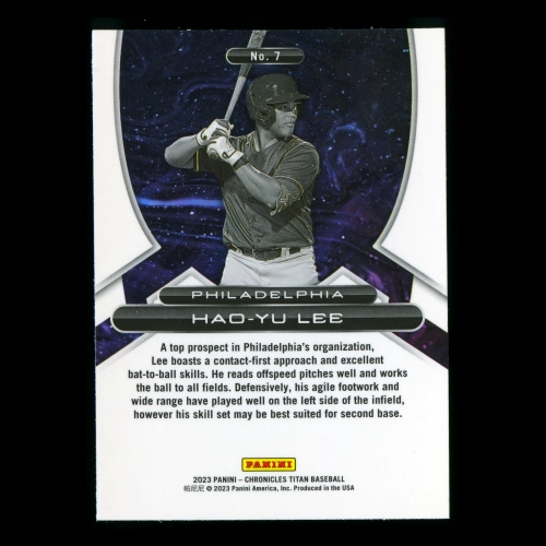 Hao-Yu Lee 2023 Panini Chronicles Titan Phillies