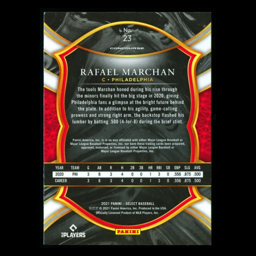 Rafael Marchan RC 2021 Select Rookie Phillies