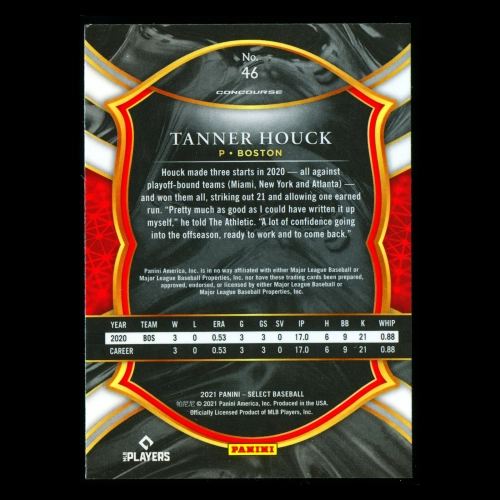 Tanner Houck RC 2021 Select Rookie Red Sox