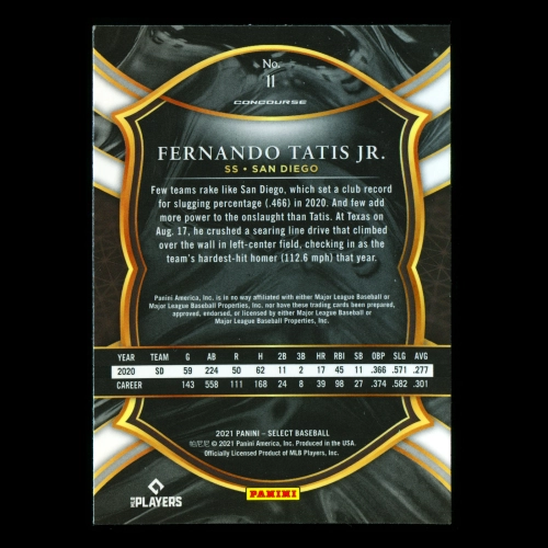 Fernando Tatis Jr. 2021 Select Padres
