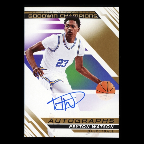 Peyton Watson 2022 Upper Deck Goodwin Champions Autographs Bruins | Nuggets