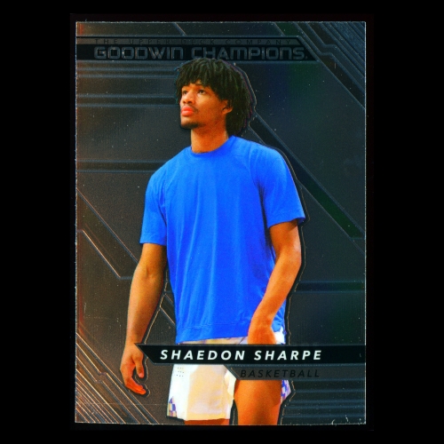 Shaedon Sharpe 2022 Upper Deck Goodwin Champions Platinum Trail Blazers