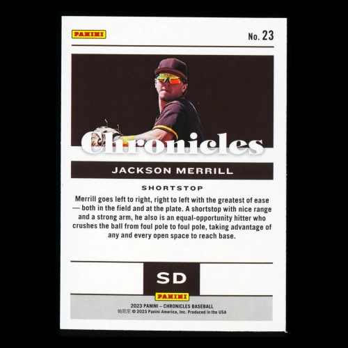Jackson Merrill 2023 Panini Chronicles Padres